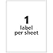Avery Shipping Address Labels, Laser Printers, 115 Labels, Full Sheet Labels, Permanent Adhesive, TrueBlock (5165)
