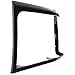 Evan-Fischer Headlight Door Compatible With 1992-1996 Ford Bronco, 1992-1997 Ford F-150, 1992-1997 Ford F-250 Black Driver Side
