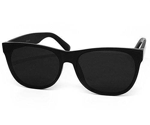 O2 Eyewear 7131 Premium Flat Semi-Shield Matte Finish Mirror Womens Mens Sunglasses (MATTE BLACK, BLACK)