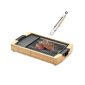 SOLEMOOD ホットプレート 焼肉プレート 1200W 高火力 減煙 油減らし 加熱迅速 無階段調節