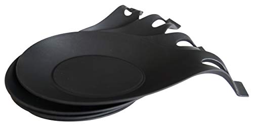 Silicone Spoon Rests (Set of 4) - Black