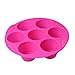 SHareling 7 Cavity Silicone Mold Muffin Pudding Mould Bakeware Round Cup Cake Pan Baking Tray (Random Color)