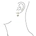 Classic Elegant Simple Round Light Weight Dangle Lever Back Drop Ball Earrings For Women Polished Yellow 18K Gold Plated Brass 12MM