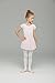 JEE.MDNMD.OO Girls' Flutter Sleeve Skirted Leotard Ballet Pink