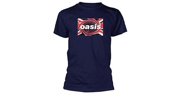 oasis union jack t shirt