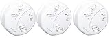 First Alert SCO5CN Combination Smoke and Carbon Monoxide Alarm, Battery Operated-3 Pack, Pack of 3