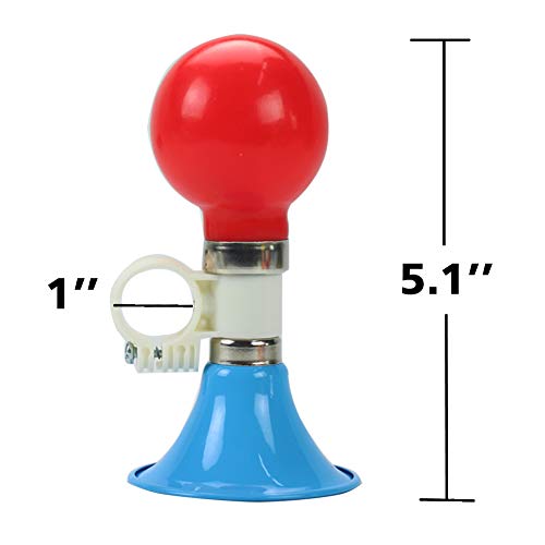 image for QIELIZI 2 Pack Kids Bike Horn Bell,Bicycle Metal Squeeze Horn Bike Acc