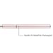 KEMEISI 1PC Simple Design Pink Champagne Metal Handle Kolinsky Sable Hair Nail Polish Brush Size 2,4,6,8,10,12 (#4)