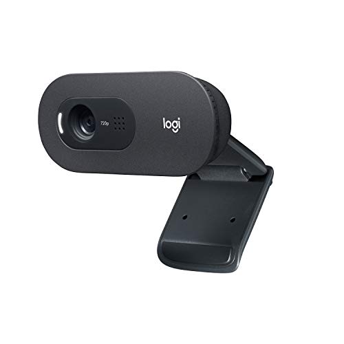 Logitech C505 Webcam - 720p HD External USB Camera for Desktop or Laptop with Long-Range Microphone, Compatible with PC or Mac