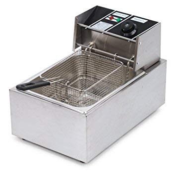 Bhavya enterprises Steel Electric Deep Fryer (Silver) - 8 ltr