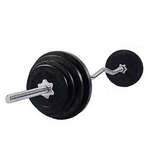 47Inch Barbell Standard EZ Curl Bar Threaded Solid Easy 2inch Curl