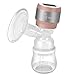 Portable Electric Breast Pump, Single Breastfeeding Pump Baby Milk Pump Rechargeable with Adjustable Massage& Suction Level and Backflow Protector