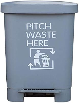 Waste Paper Basket 40l Large Capacity Kitchen Household Plastic Pedal Trash Can Waste Bin With Flip Lid Industrial Waste Rubbish Bin Dustbin Garden Color Gray Size 40l Buy Online At