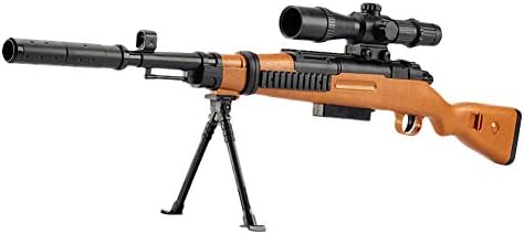 Manual Version Barrett Pool & Beach Toys Live-Action Battle Toy Shooting Water Gun with 7-8mm Water Crystal Bullets(goggles+silencer muzzle)