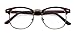 Outray Vintage Retro Classic Half Frame Horn Rimmed Clear Lens Glasses 2135c3 Brown