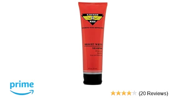 Amazon Com United Male Bright White Shampoo For Grey Hair 8 Oz