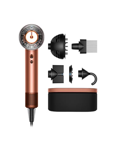 Dyson Supersonic Nural™ secador de pelo – Rizado+Muy rizado (Seda ámbar/Champán rosa)