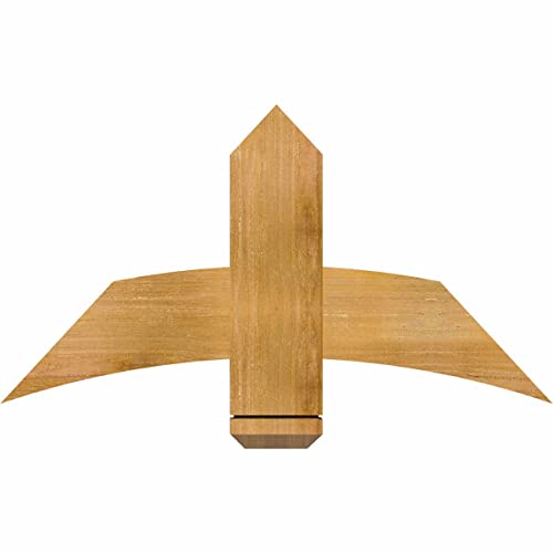 Ekena Millwork 36"W x 19"H x 2"D x 6"F, 13/12 Pitch, Bellingham Rough Sawn Timb…