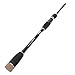 JEKOSEN Portable Travel Casting/Spinning Bass Fishing Rods with Tube Case Lightweight Carbon Fiber Fishing Pole Fresh Water Medium Power Smooth Guides&Durable Reel Seats 6ft-9ft
