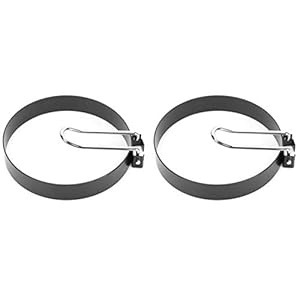 2 stuks eierringen, roestvrijstalen ronde non-stick eivorm, keuken eierringen voor ei Mcmuffins