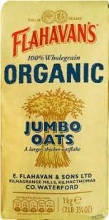 Flahavan's - Organic Porridge Oats - 1kg (Case of 15)