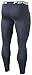 TM-YUP33-DGY_Large Tesla Men's Thermal Wintergear Compression Baselayer Pants Leggings Tights YUP33