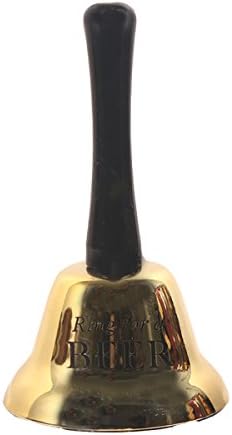 Cuku Cool Metal colorful Hand Bell Call Bell 7.5cm Diameter For Concierge Hotel Classic Service Alarm Jingles