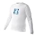 Body Glove Men's Basic Long Arm Rashguard, White, XX-Large