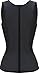 HEROSKY Womens Sport Latex Waist Trainer Corset Vest Cincher Body Shaper (XL(US Size 8-10), Vest Black)