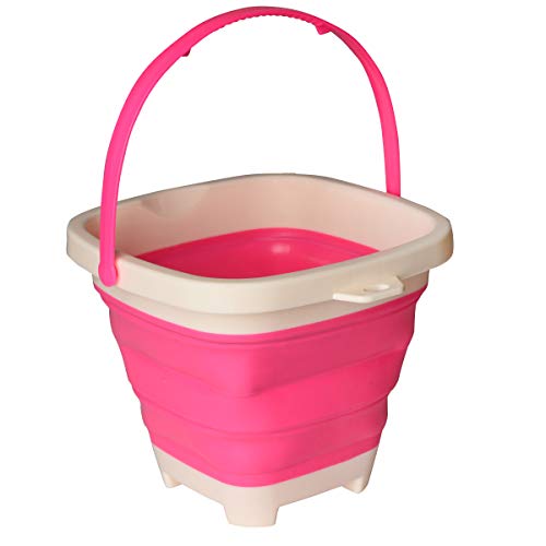 image for Playkidz Collapsible Bucket Set [3] Compact 2-Liter Silicone Folding P