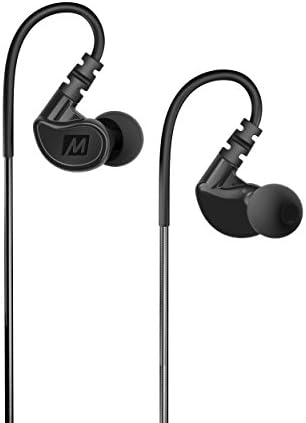 MEE Audio Sport-Fi M6 Noise Isolating in-Ear Headphones with Memory Wire (Black)