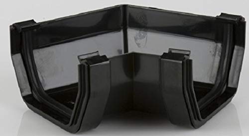 BR058/120B Black Brett Martin 120 Degree Angle for 114mm Squarestyle Gutter System