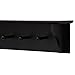 Kiera Grace Foster Floating Shelves Modern Wall Mounted Hanging Shelf Coat Rack with 5 Pegs, Office, 24