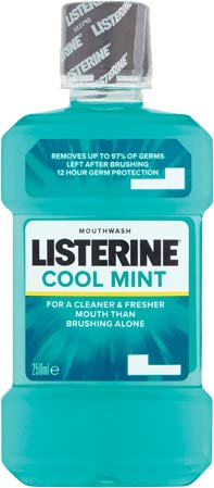 THREE PACKS of Listerine Coolmint Antiseptic Mouthwash x 500ml by Listerine