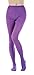 STYLEGAGA 2Pairs Women's 80Denier Semi Opaque Solid Color Footed Pantyhose Tights (S-M, Purple)