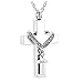 MEMORIALU Cross Dad Urn Necklaces for Ashes Cremation Crucifix Keepsake Memorial Men Stainless Steel Pendant Necklace
