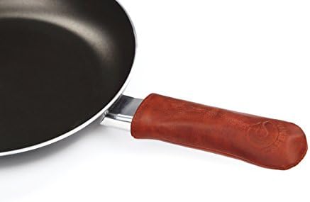 Genuine Leather Regular Stitch Panhandle Potholder - Hot Handle Holder Casemil (Rustic)