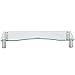 VonHaus Large Curved Glass Monitor Stand - Adjustable Height Multiple Screen Riser for PC Monitors, Computers, Laptops & TVs - 27.5 x 9.5 inches - Clear