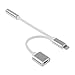 Adapter iphone 7, 2 in 1 Lightning to 3.5mm iphone 7 Adapter, Sotima Lightning Charger, Lightning to 3.5mm Aux Headphone Jack Adapter for iphone 7 / 7 plus (Silver)