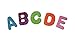 Letters and Shapes Foam Glitter Stickers (Pack of Approx. 280) Self Adhesive - Assorted Colors Kid's Arts Craft for Greeting Cards Home Decoration - Hearts, Stars, Flowers | 130 Letters & 150 Shapes