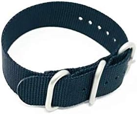 ZULU22.5 Zulu 3 Ring Watch Strap 22mm Brushed Buckle 280mm Extra Long XL/FBA