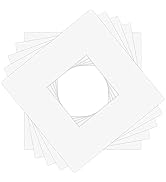 25 Pack Acid-Free White Picture Mats – 8x10 Outer, 5x7 Opening
