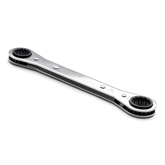 Wright Tool 9423 12 Point Reversible Ratcheting Box Wrench, 19mm x 21mm