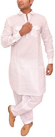Royal Attire men's cotton blend pathani kurta salwar