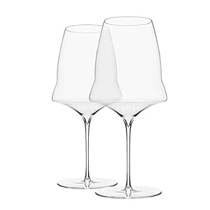 Josephinenütte – JOSEPHINE No 3 – Copa de vino tinto – Hecho a mano – Juego de 2