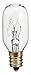 Pack of 6 15T7 15W Incandescent Salt Lamp & Appliance T7 Bulb with Candelabra Base, Clear Light Bulb
