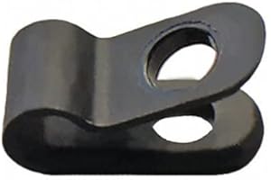 SUNATURE Cable Clamp, Nylon, 1/16 In, Blk, PK25