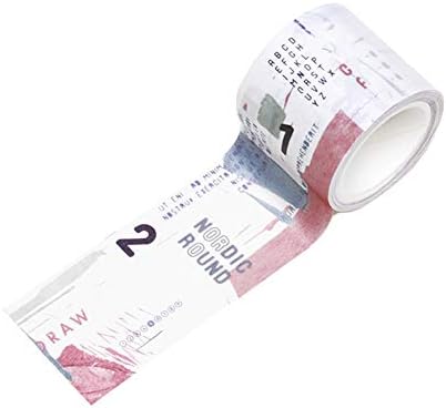 Hacoly Paper Decorative Tape Washi Craft Various Patterns Masking (4cm*5m) Journal Tape Adhesive for Label Scrapbooking Gift-Wrapping DIY Ultra Sticky Non-Toxic Glitter Patterns For Parcels Boxes-C