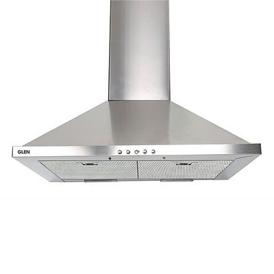 Glen GL6075 60 cm Stainless Steel Kitchen Chimney with Baffle Filter (Silver)