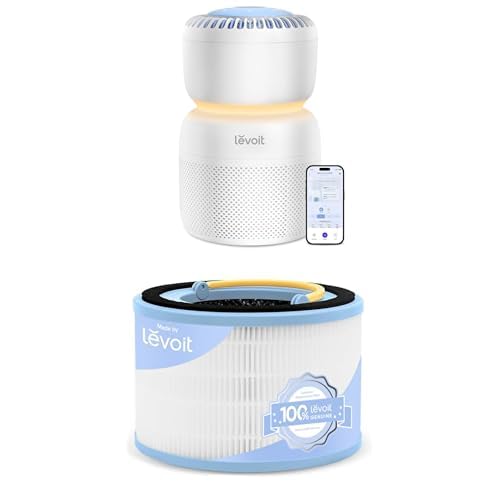 LEVOIT Air Purifier for Baby with LEVOIT Sprout Air Purifier Genuine Replacement Filter, 1 Pack, White Image